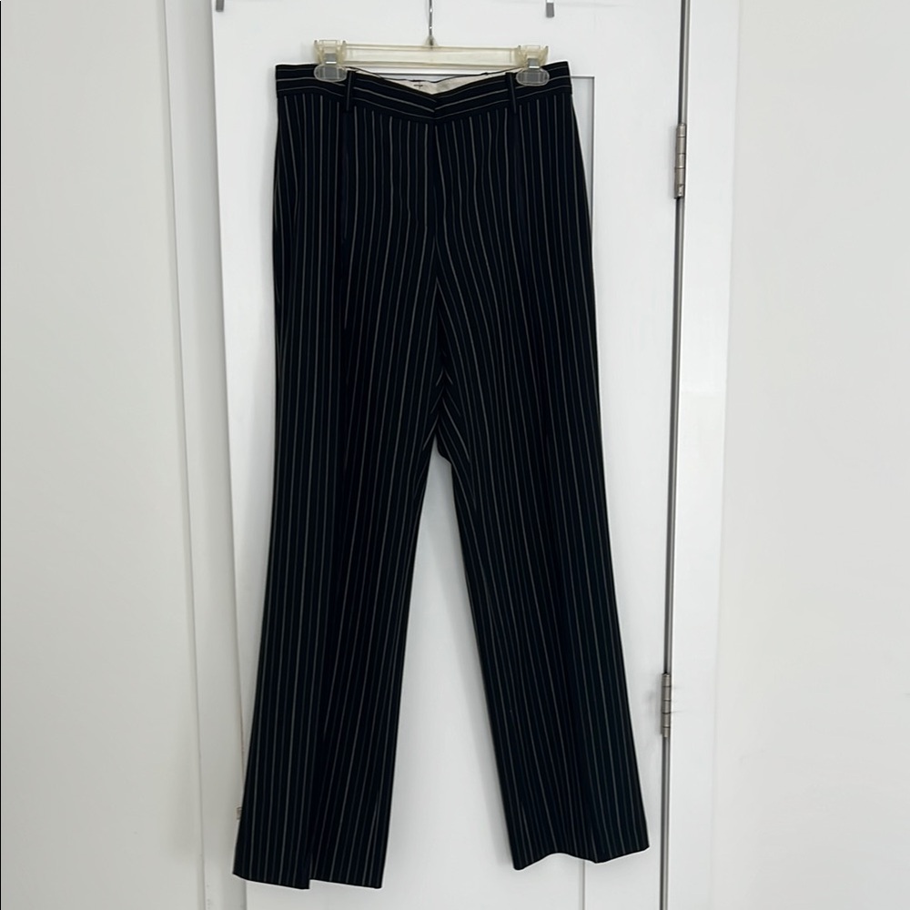 DKNY Striped Black and White Pants size 8